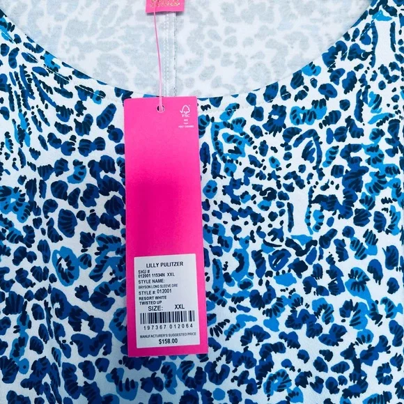 Lilly Pulitzer Bryson Long Sleeve Jersey Dress xxl nwt - Picture 5 of 6